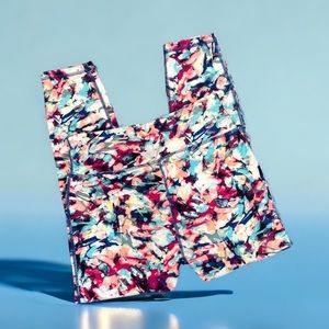 Avia new colorful slimming leggings pocket banded women's size medium